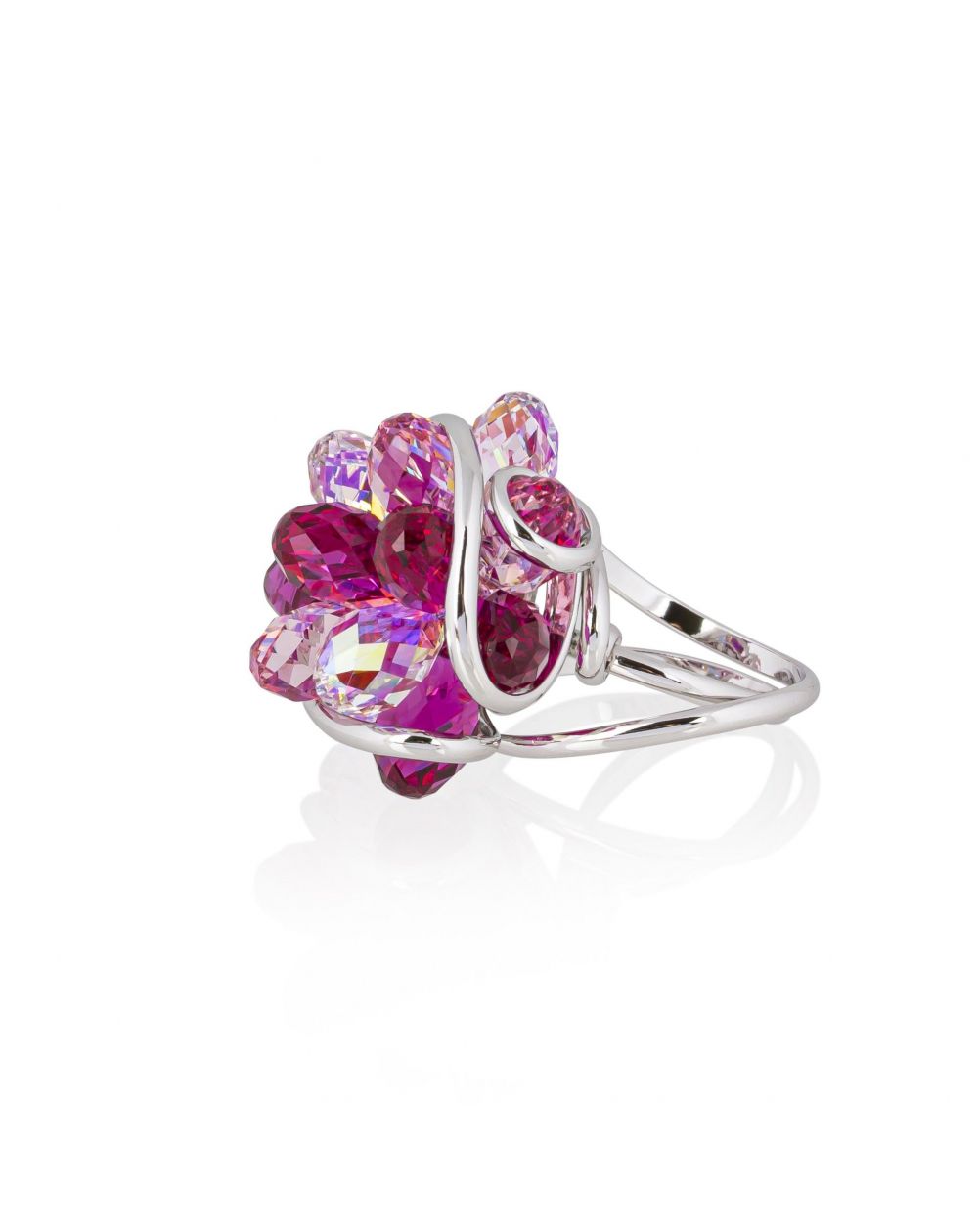 Andrea Marazzini - Bague cristal Swarovski Small Bouquet Fuchsia