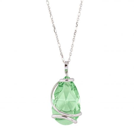 Collier Andrea Marazzini - Cristal Swarovski Big Drop Peridot