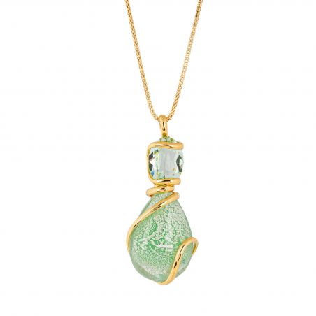 Collier Andrea Marazzini - Cristal Swarovski Big Drop Venice Peridot