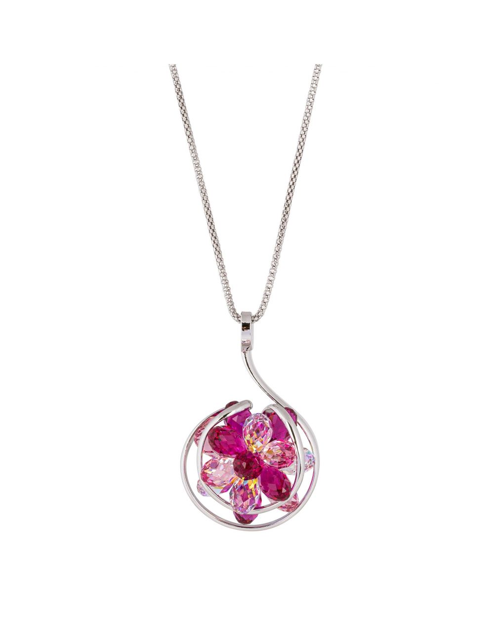 Collier Andrea Marazzini - Cristal Swarovski Small Bouquet Fuchsia