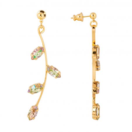 Boucles d'oreilles Andrea Marazzini - Cristal Swarovski Navette Luminous Green