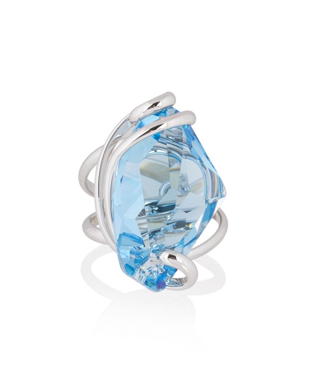 Ring Marazzini Swarovski Kristal Ovaal Licht Turkoois