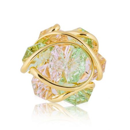 Andrea Marazzini - Bague cristal Swarovski Bague Marazzini Flower F19 Rose/peridot