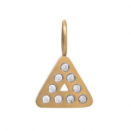 Charm iXXXi Design Triangle doré | Pendentif de la marque iXXXi