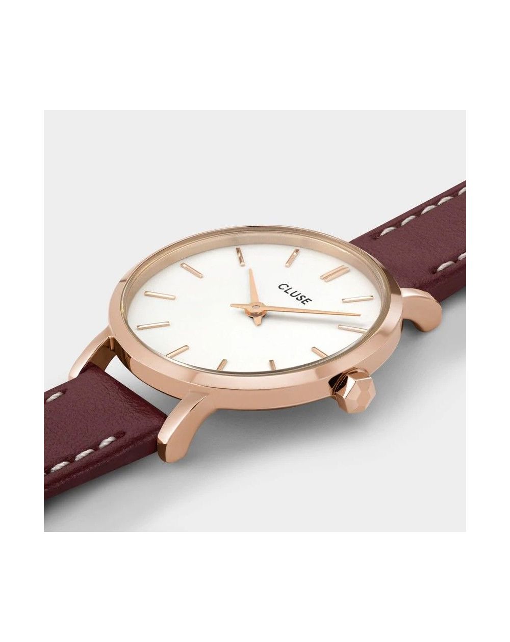 CLUSE horloge - Boho Chic Petite Mesh zwart, roségouden kleur