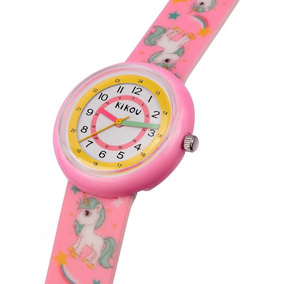 Montre Kikou Petits explorateurs 30mm Licornes - Montre pour enfant