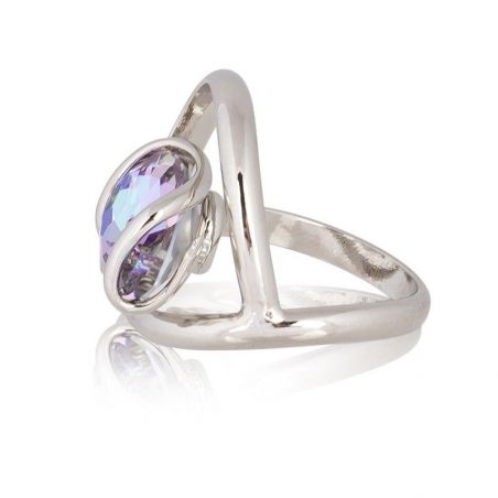 Ring Marazzini Swarovski Kristal Ovaal Licht Turkoois