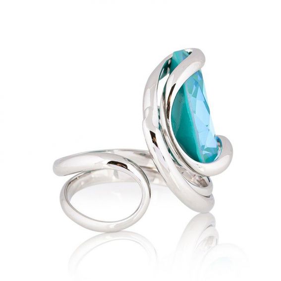 Andrea Marazzini - Bague cristal Swarovski Candy Laguna Delite