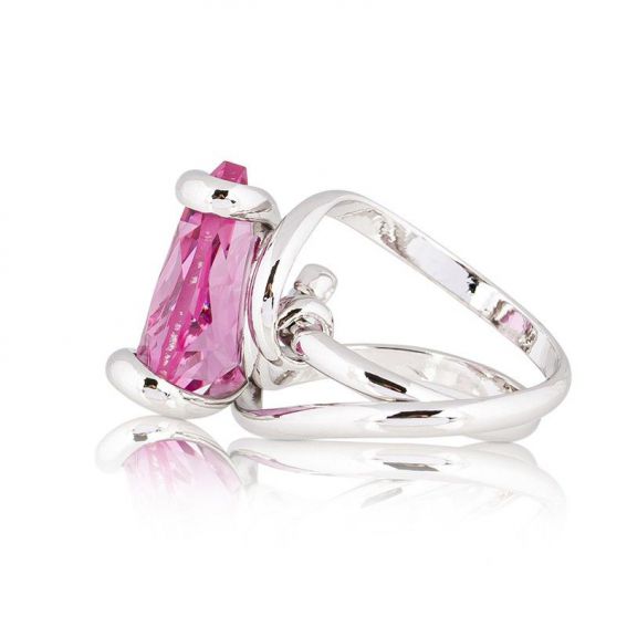 Andrea Marazzini - Bague cristal Swarovski Candy Laguna Candy Fuchsia