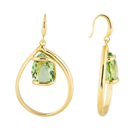 Boucles d'oreilles Andrea Marazzini - Cristal Swarovski Pear Peridot