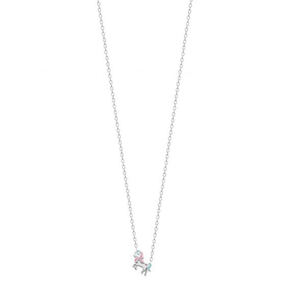 Collier licorne argent rhodié