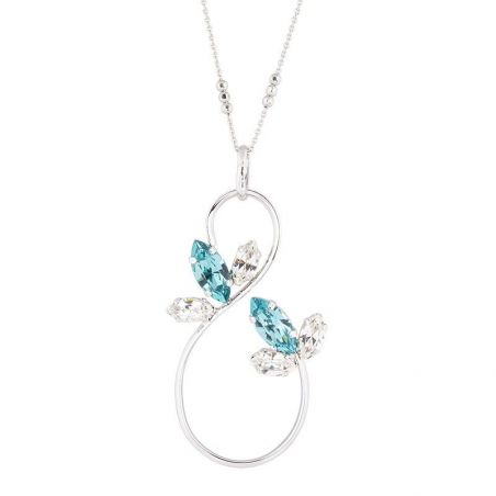 Collier Andrea Marazzini - Cristal Swarovski Navette Light Turquoise