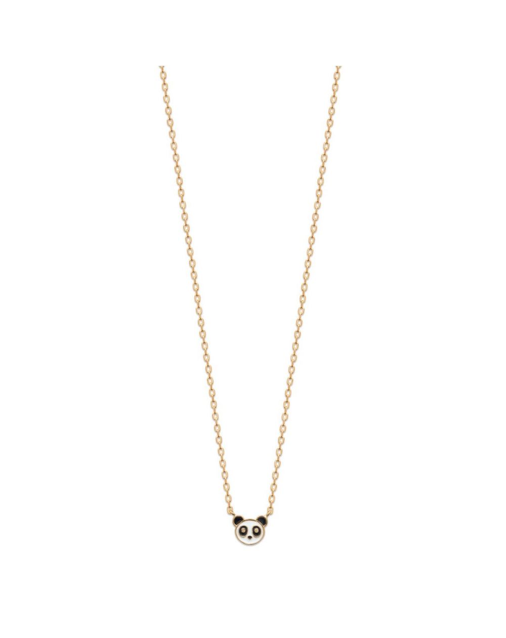 Collier panda doré