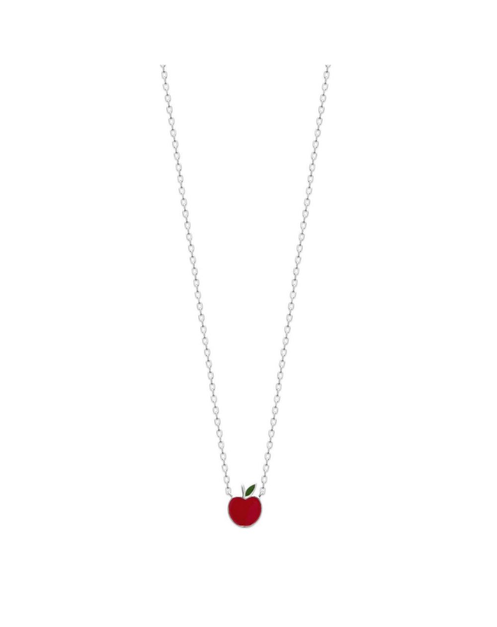 Collier cerise argent rhodié