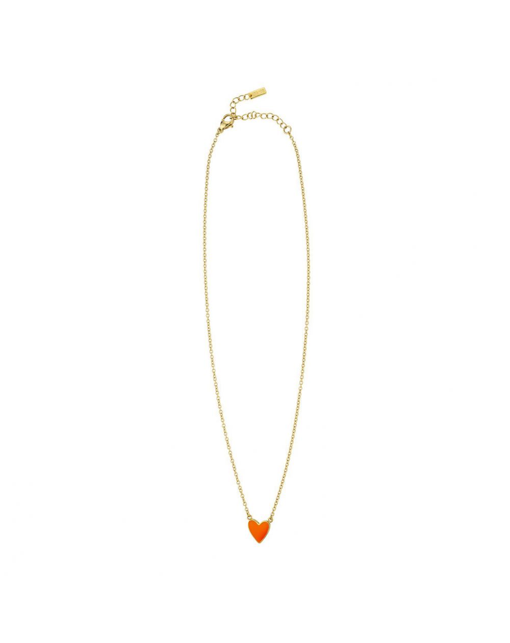 Collier Mya Bay Neon Orange Heart - CO-164 - Bijoux et Marque Mya Bay