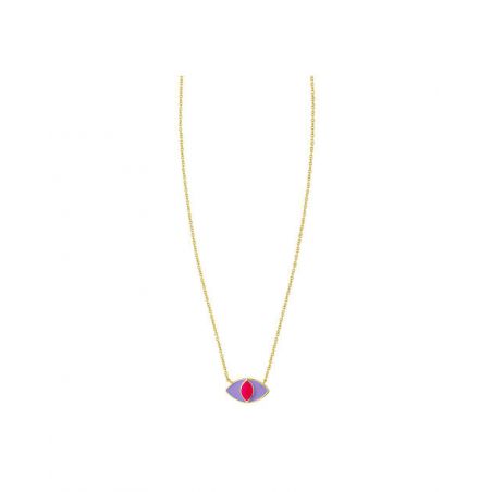 Collier Rainbow Purple Ojo - Edition limitée - CO-175 - Bijoux et Marque Mya Bay