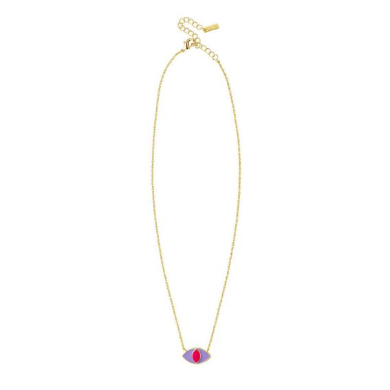 Collier Rainbow Purple Ojo - Edition limitée - CO-175 - Bijoux et Marque Mya Bay