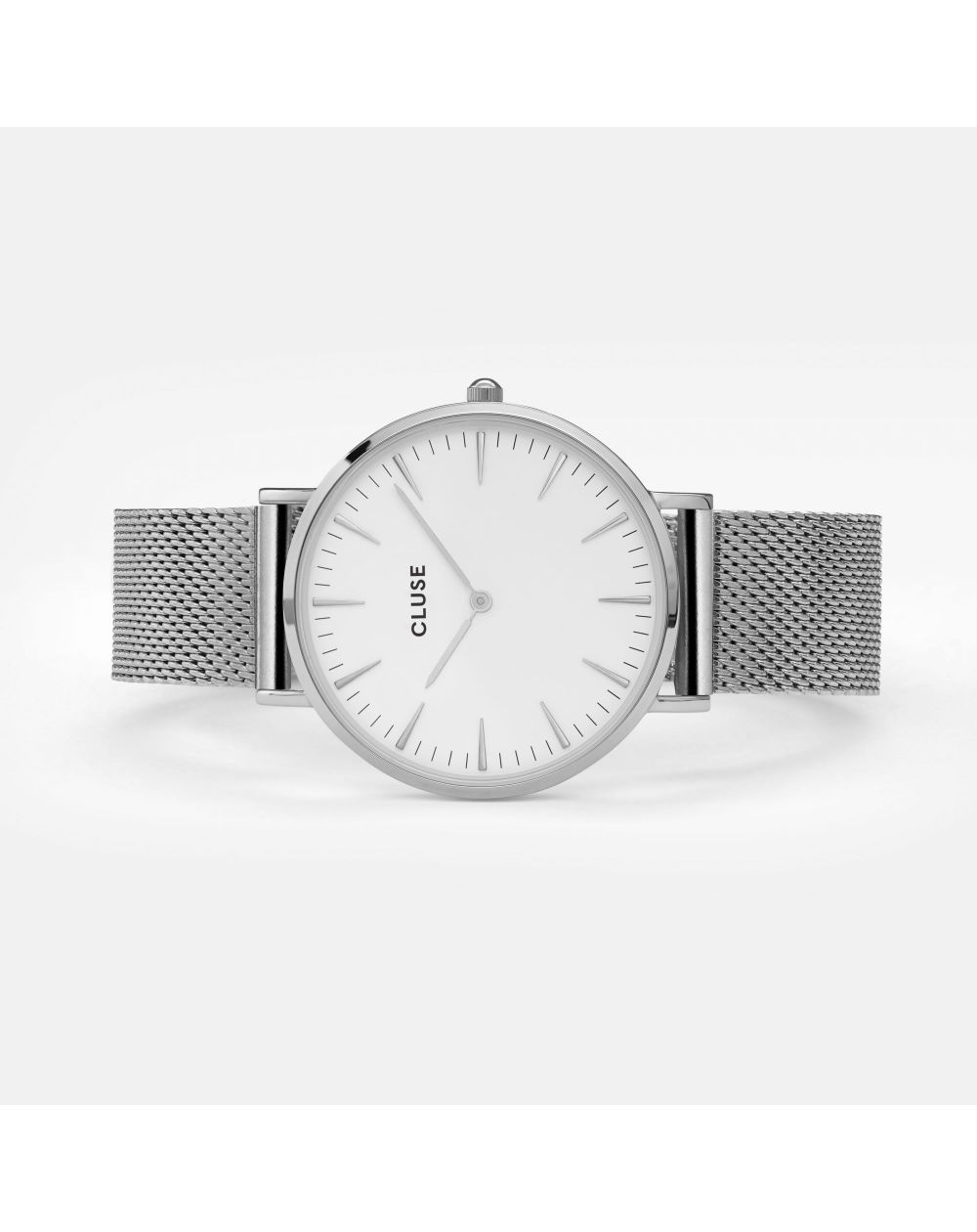 Cluse - Watch CLUSE - La bohème Mesh silver / white