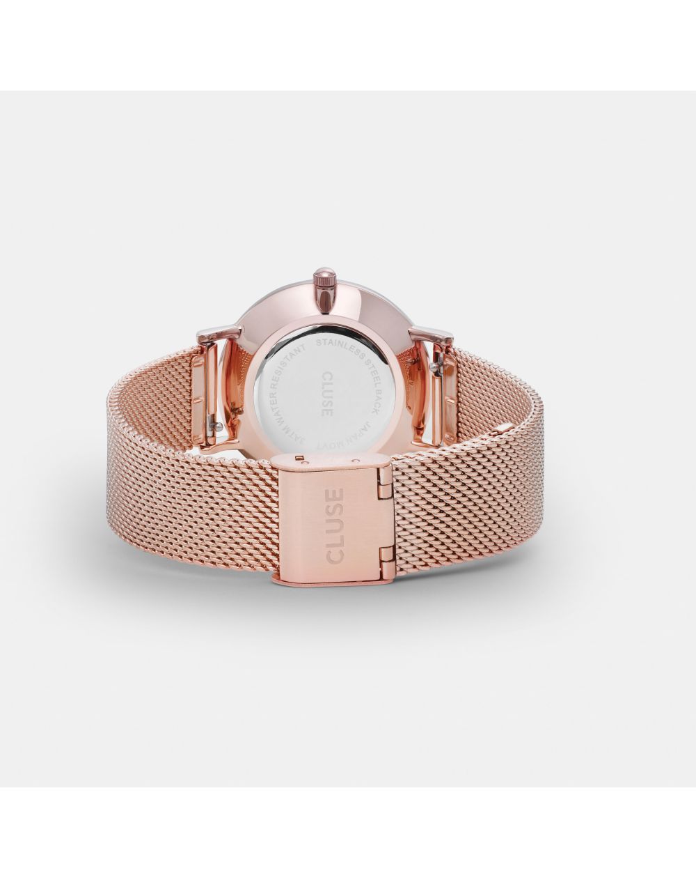 Montre CLUSE - La minuit Mesh rose gold/white - Bracelet acier