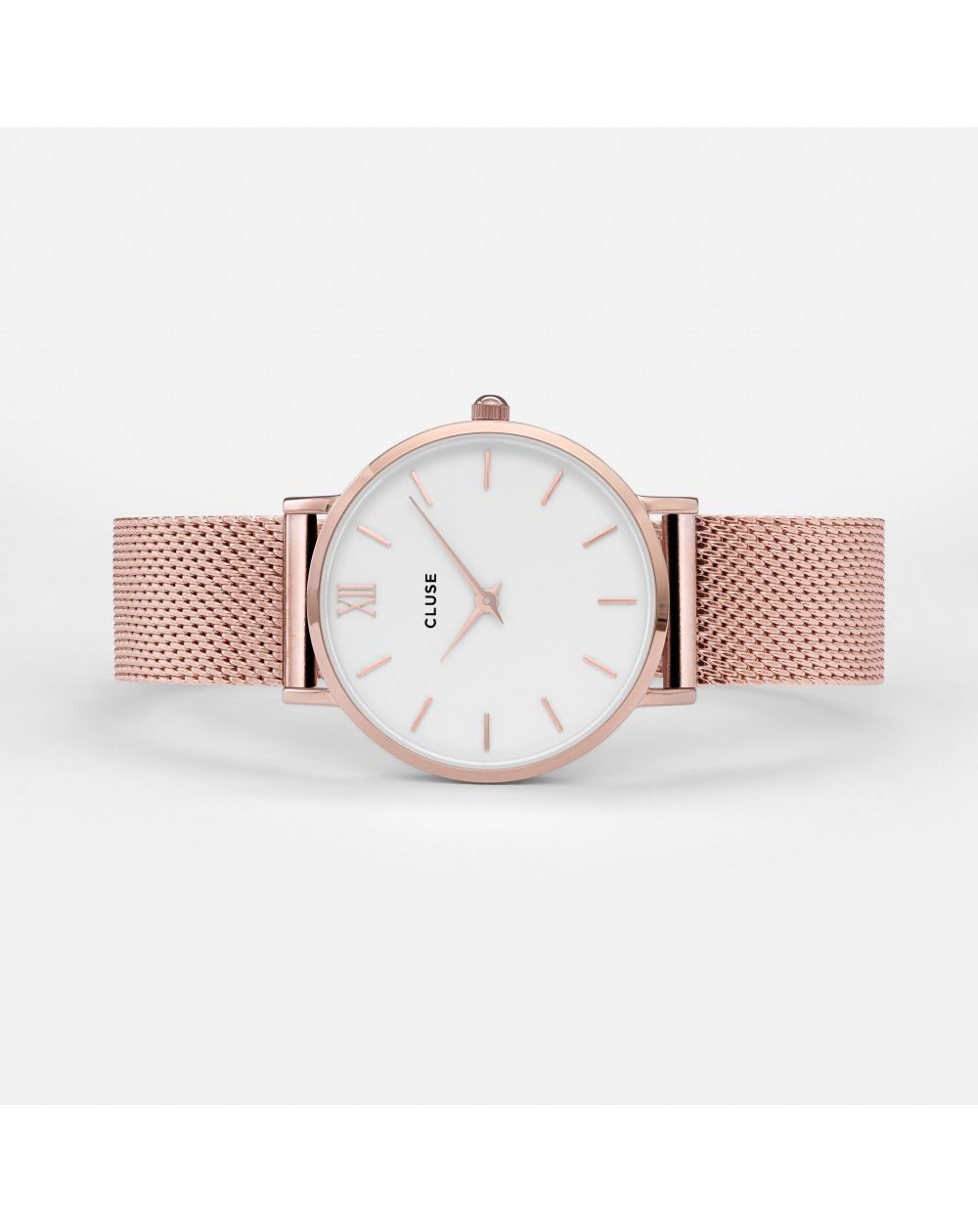 Montre CLUSE - La minuit Mesh rose gold/white - Bracelet acier