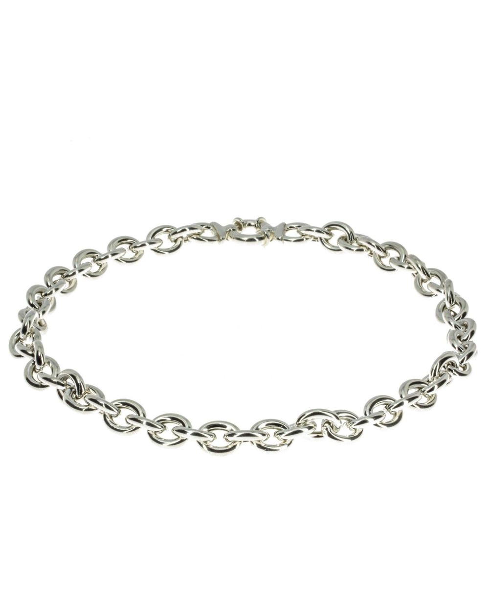 Bijou en argent - Choker Oval convict