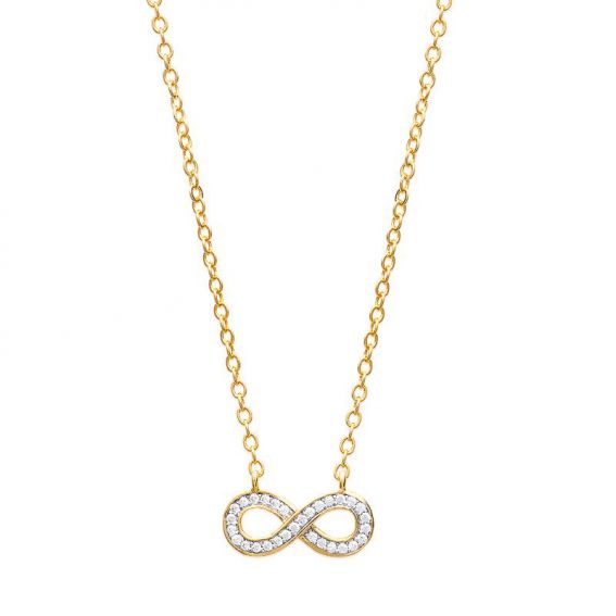 18k gold plated infinity...