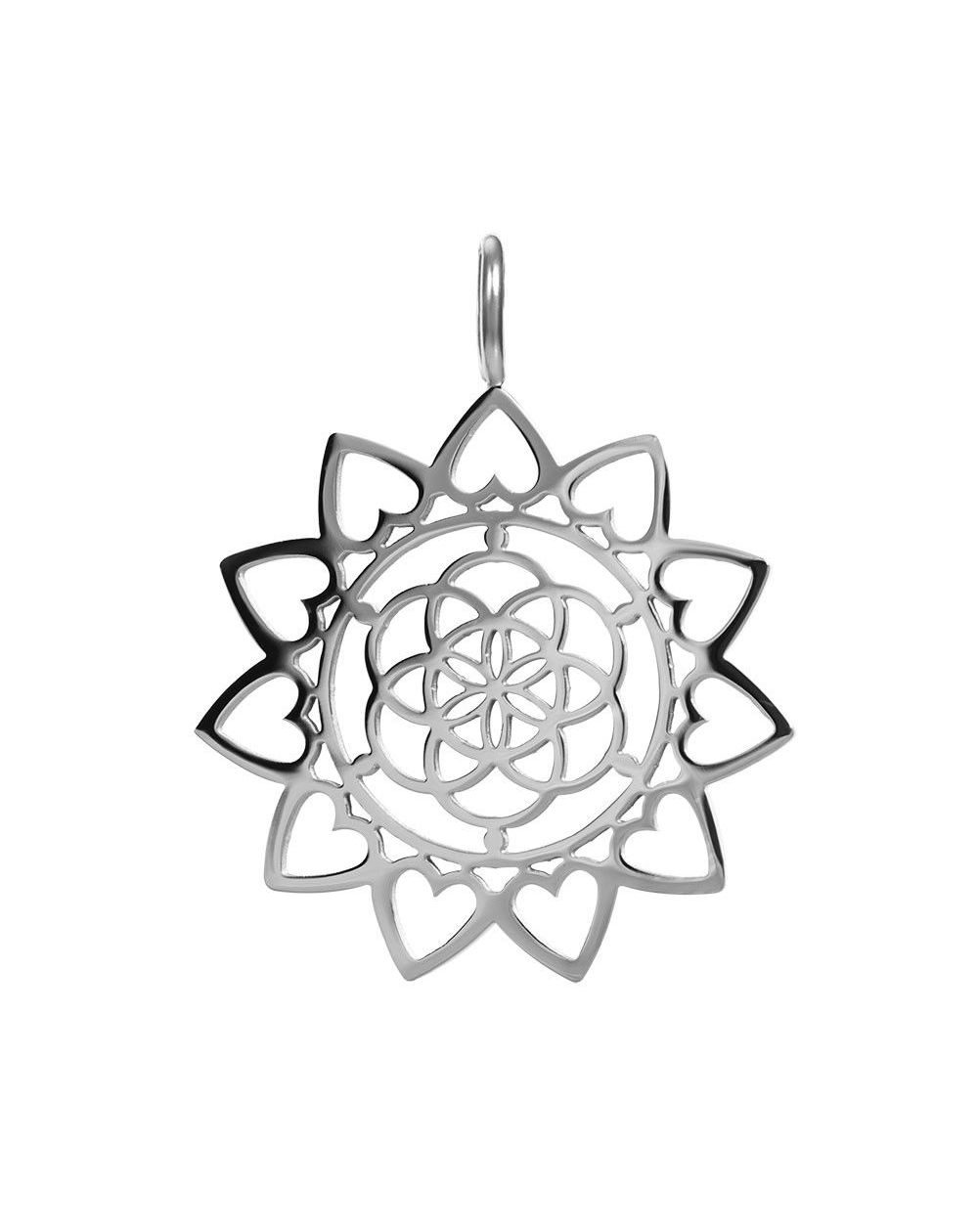 Charm Mandala argenté | Pendentif de la marque iXXXi