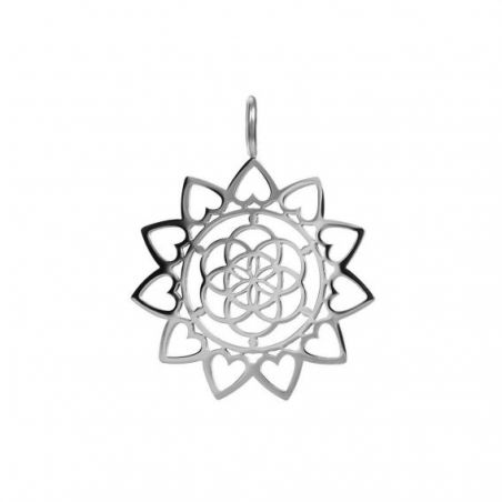 Charm Mandala argenté | Pendentif de la marque iXXXi