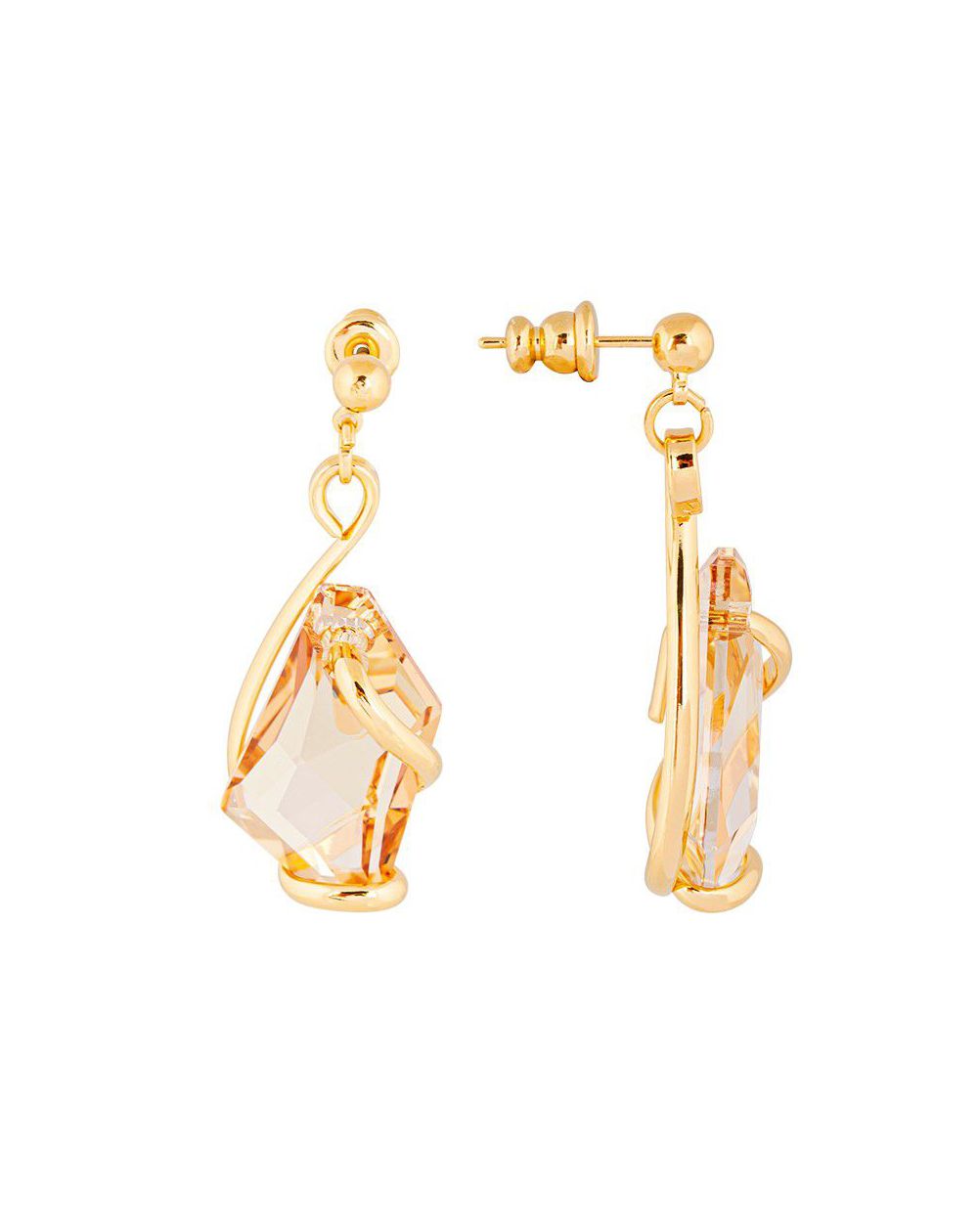 Boucles d'oreilles Andrea Marazzini - Cristal Swarovski De Art Golden Shadow