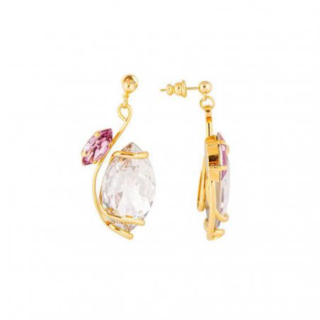 Boucles d'oreilles Andrea Marazzini - Cristal Swarovski Big Navette Golden Shadow