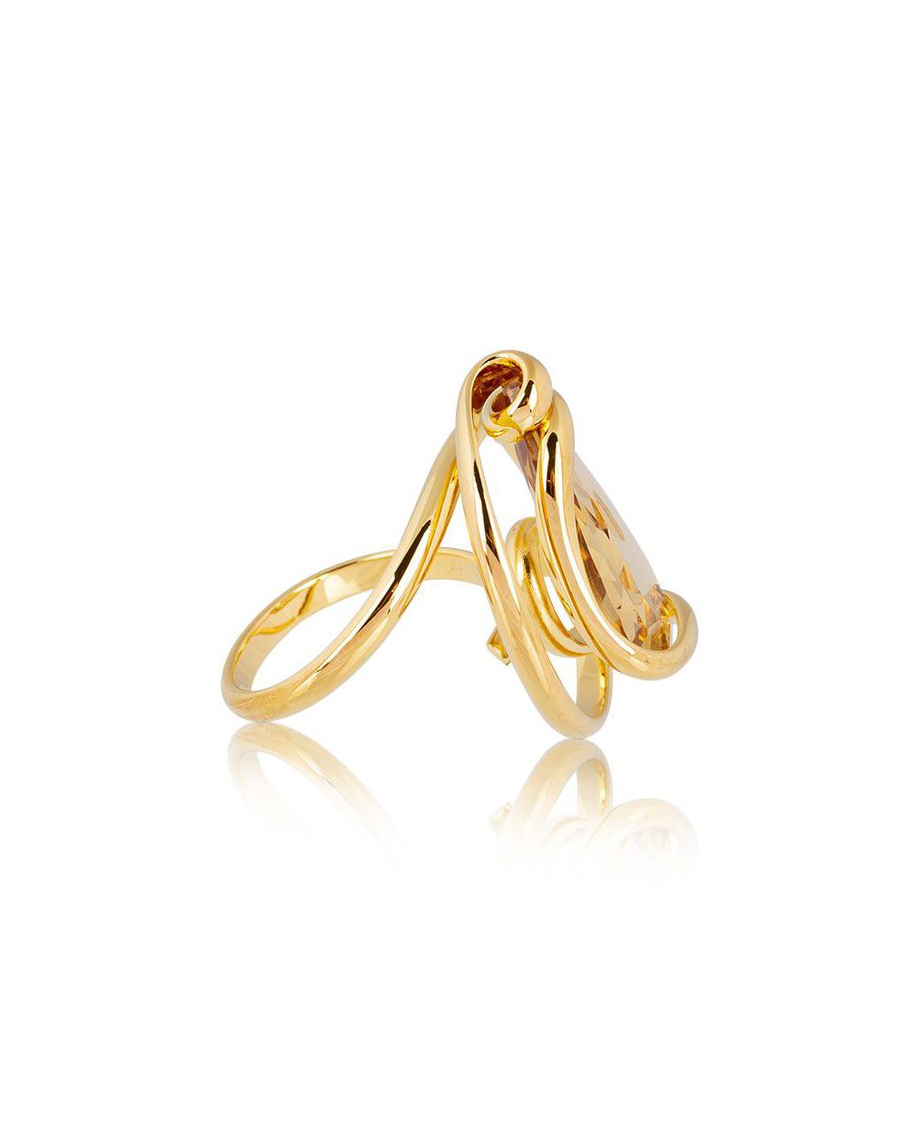 Andrea Marazzini - Bague cristal Swarovski Florence Golden Shadow Aura