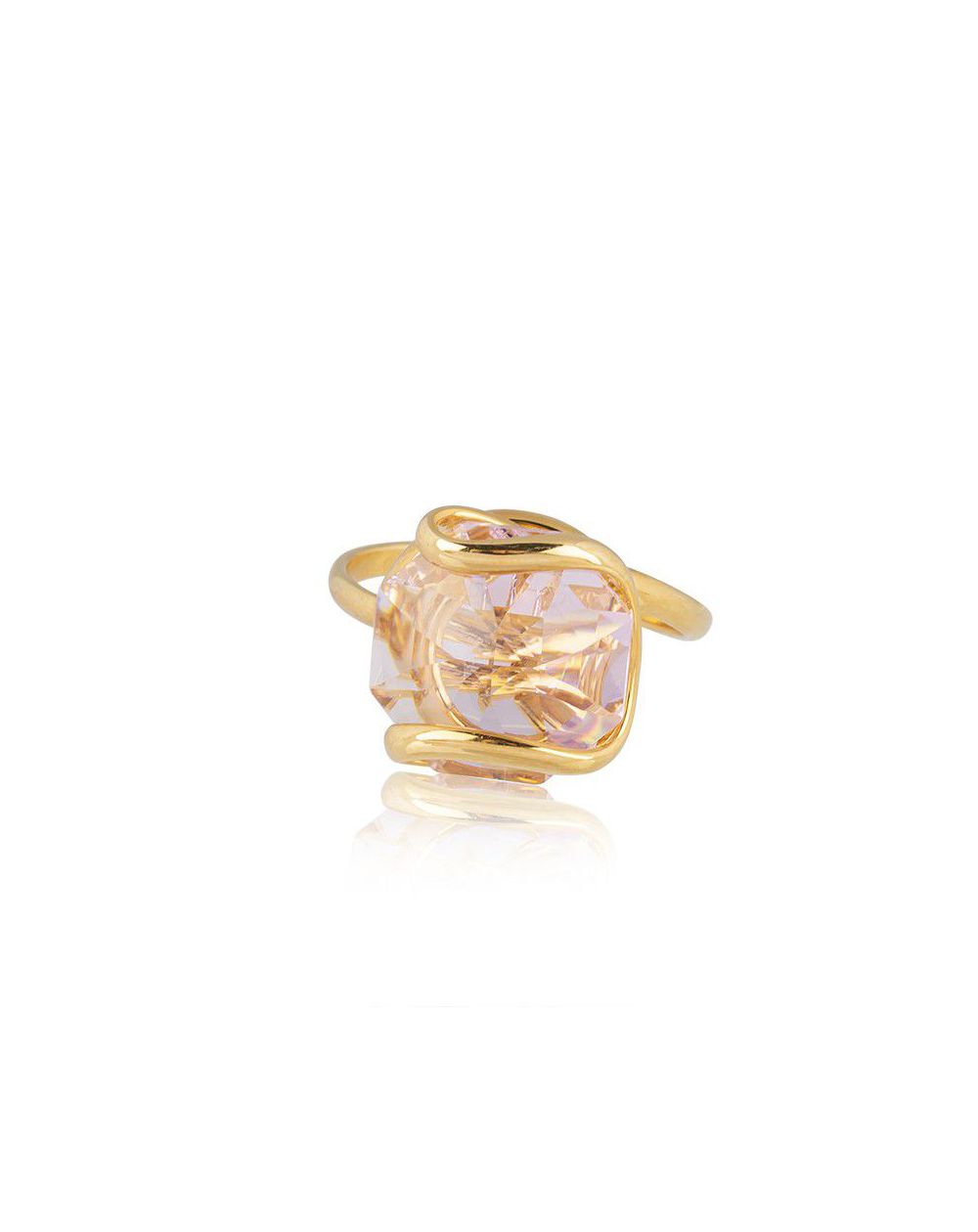 Andrea Marazzini - Bague cristal Swarovski Octagon Rose