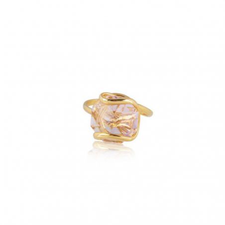 Andrea Marazzini - Bague cristal Swarovski Octagon Rose