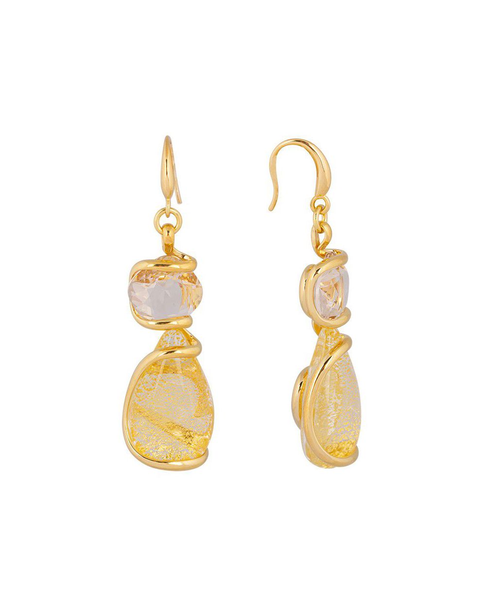 Boucles d'oreilles Andrea Marazzini - Cristal Swarovski Venice Deluxe Gold