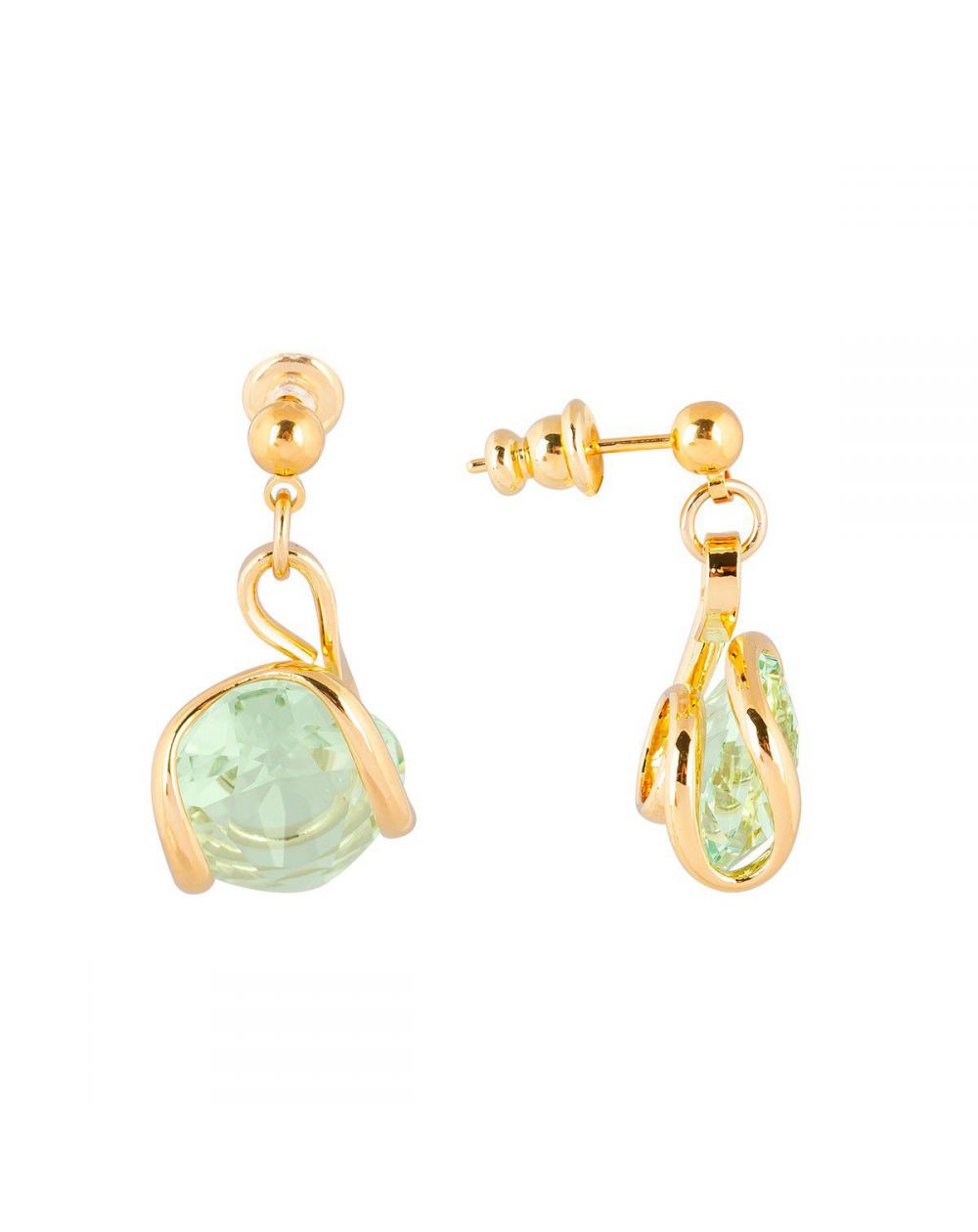 Boucles d'oreilles Andrea Marazzini - Cristal Swarovski Mini Peridot Courtes