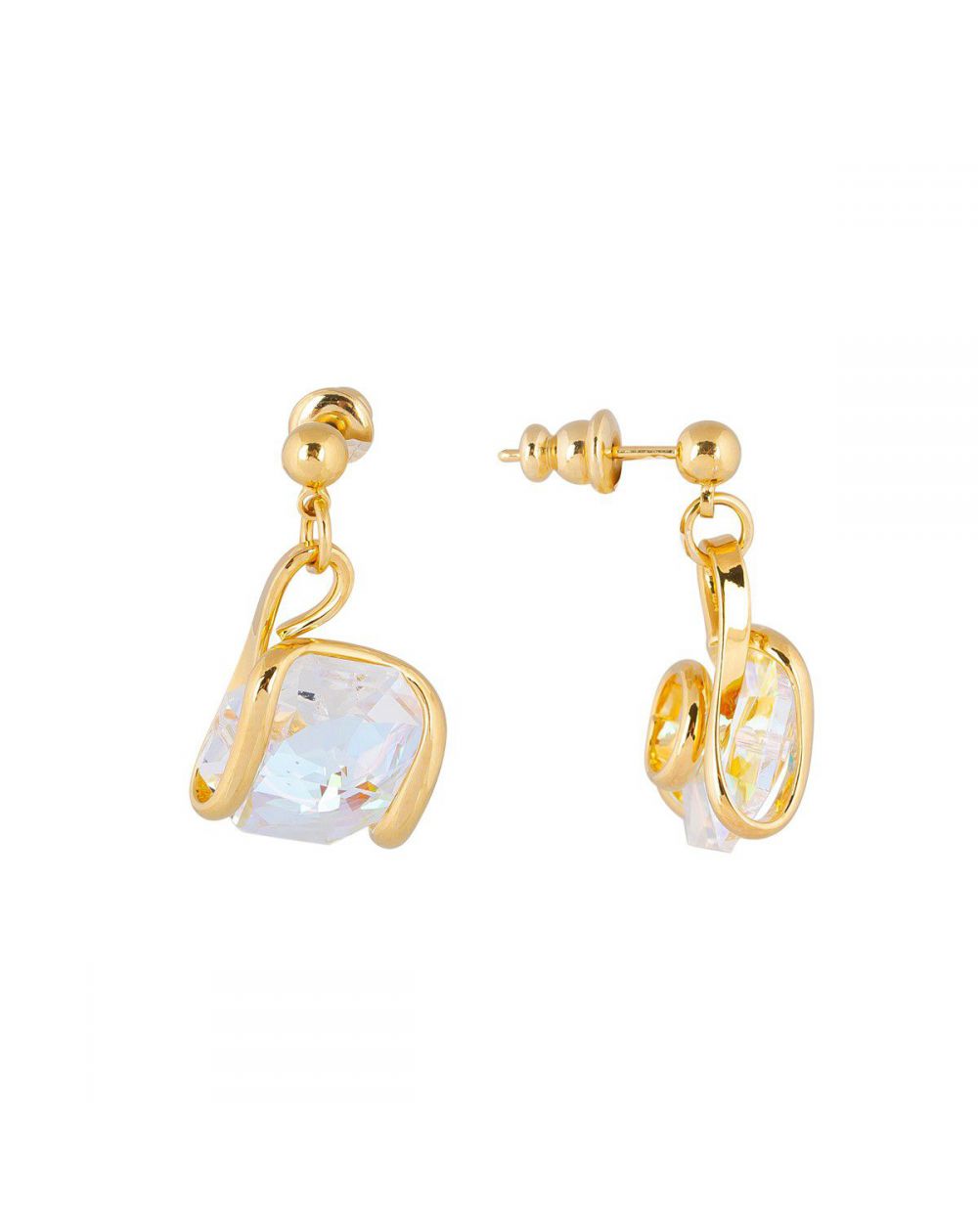 Boucles d'oreilles Andrea Marazzini - Cristal Swarovski Octagon AB