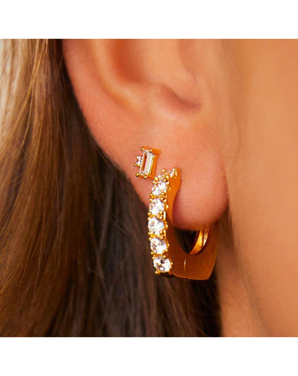 Boucle d'oreille MYA BAY Square Delhi - BO-186 - Mya Bay