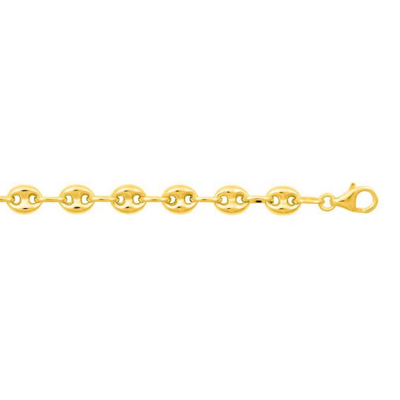 Collier pour homme en or jaune 24 carats 5 mm Rope Chain 50,8 à 91