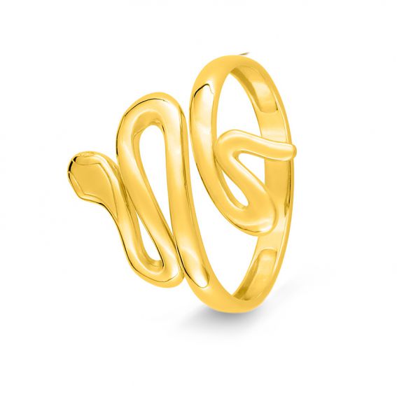 9 carat yellow serpent ring