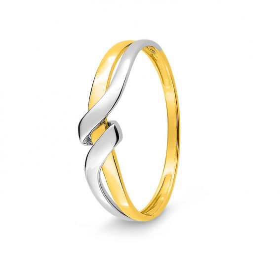 Two-tone link ring in 9...