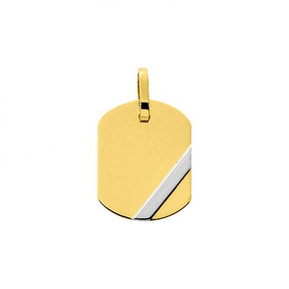 9 carat two color gold barrel