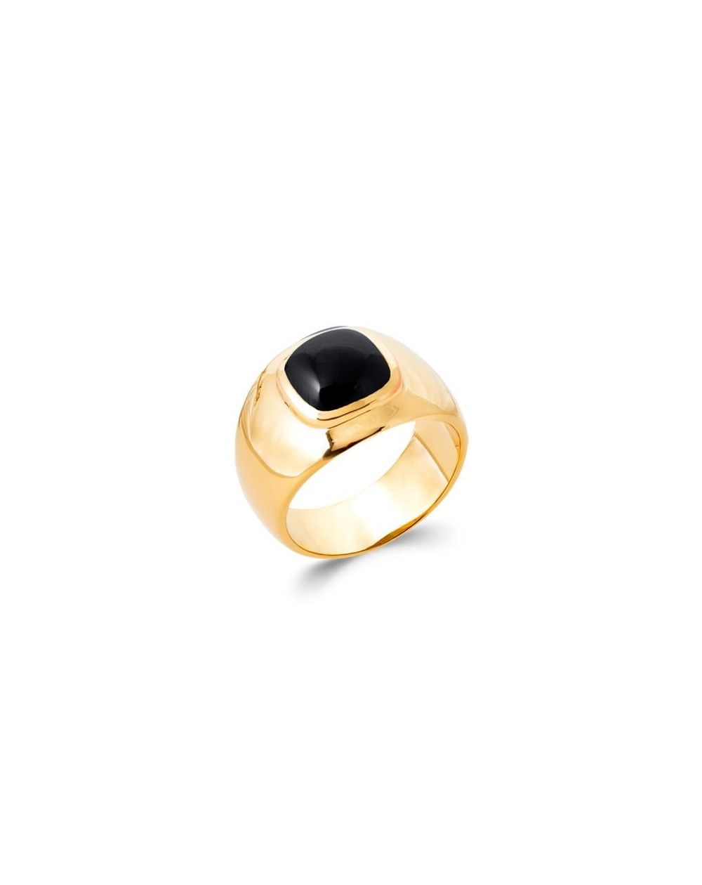 Bague pl-or 750 5mic onyx