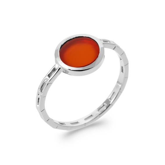 Bague argent 925 rhodie agate