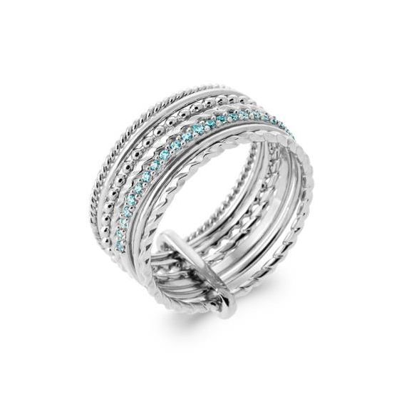 Bague argent 925 rhodie ps