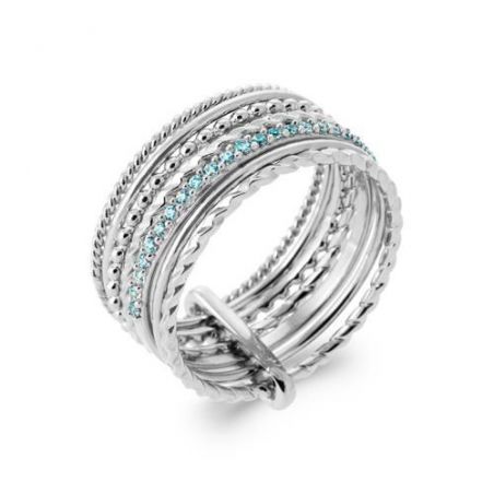 Bague argent 925 rhodie ps